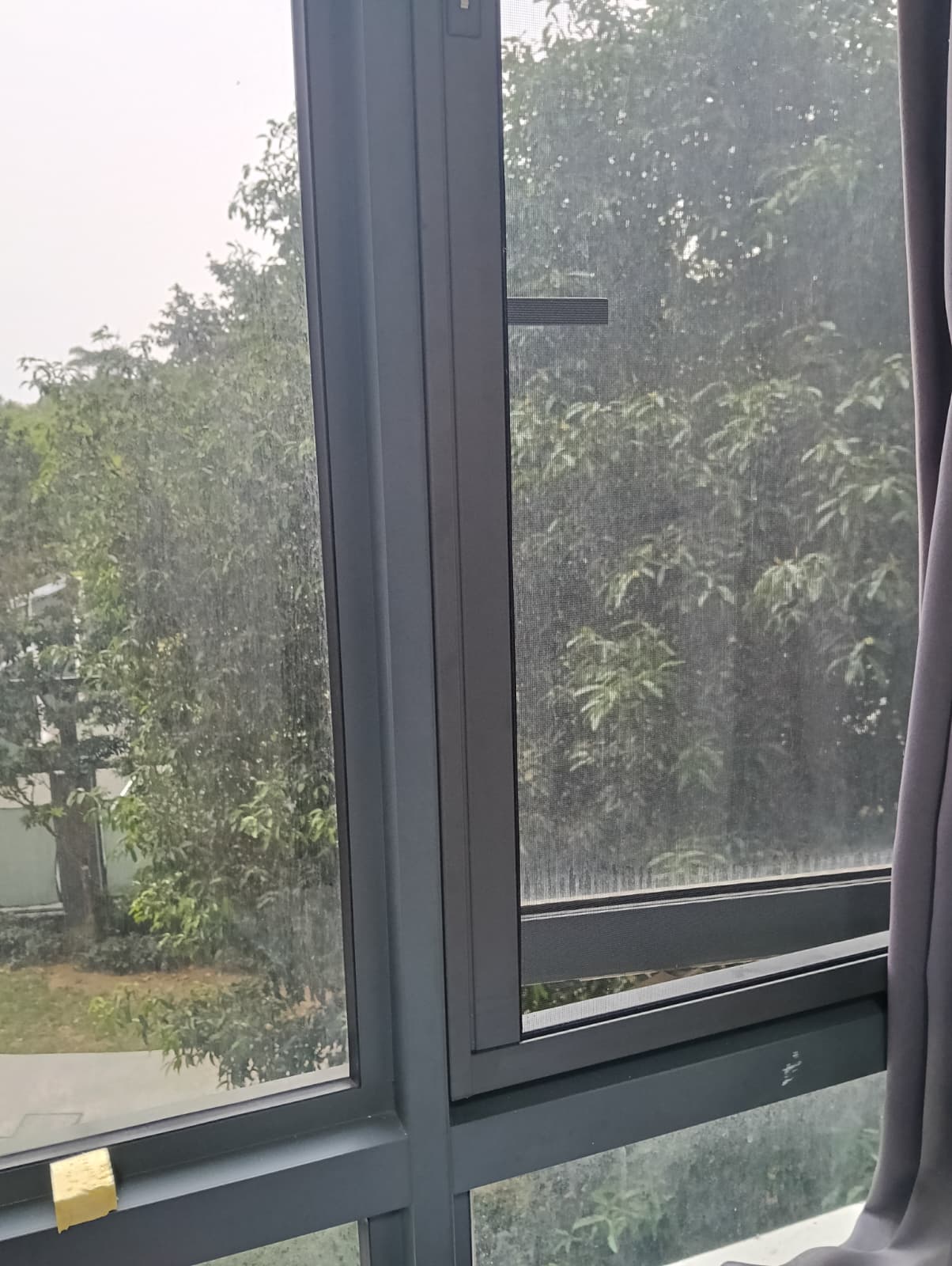 This is a Picture of stainless steel mesh installed at 111 pasir ris grove, condo